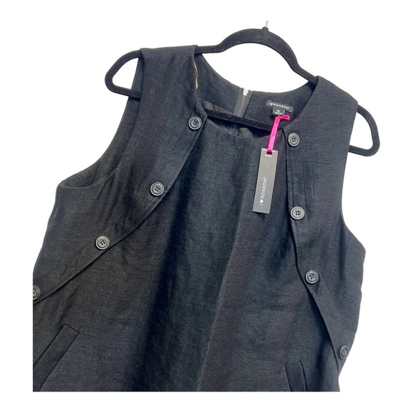 I Heart Ronson Black Casual Midi Shift Dress Plus Size XL - Picture 4 of 9